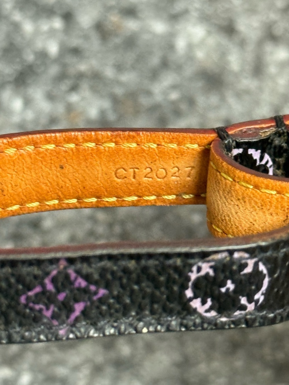 Louis Vuitton Dragonne Phone Strap/Keychain Black Takashi Murakami Mono M92598 - Picture 8 of 9
